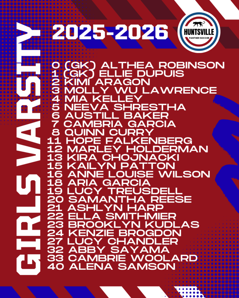 GIRLS VARISTY Roster